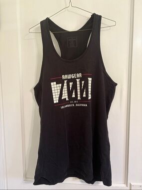 Rawgear Black Men’s Graphic Muscle Tank Top